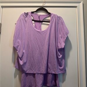 Lavender Women's exercise Top